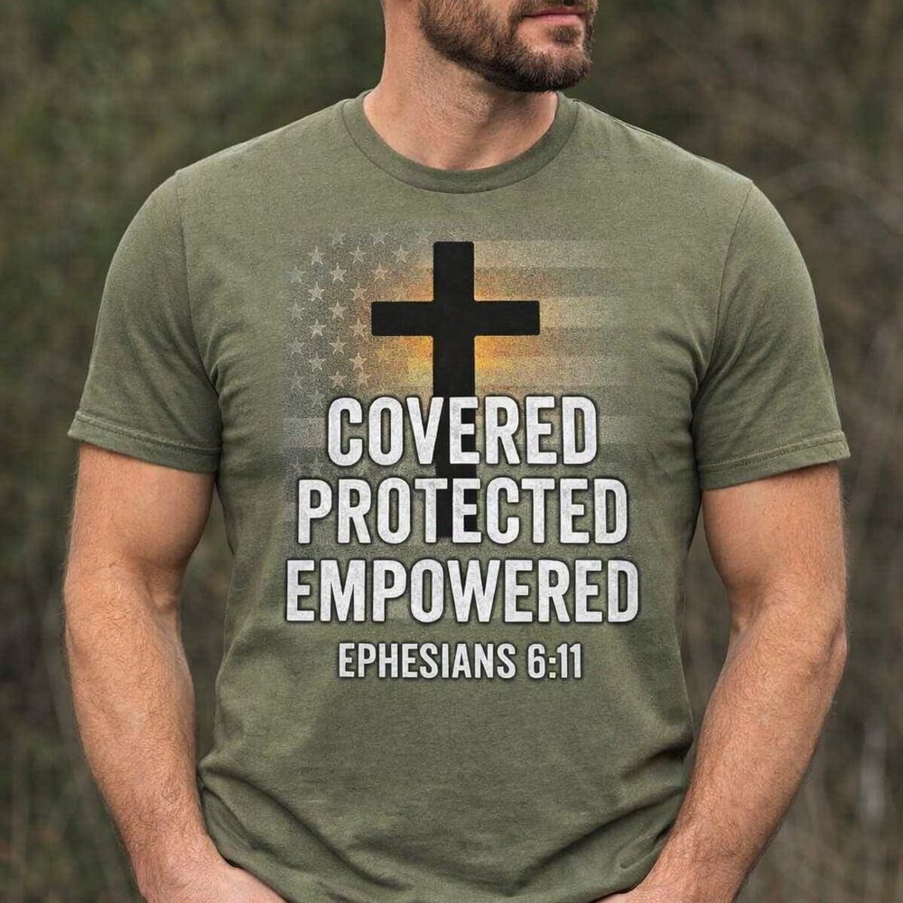 Graphic T-Shirt Faith Patriot Graphic Gildan T-Shirt brand new Military Green